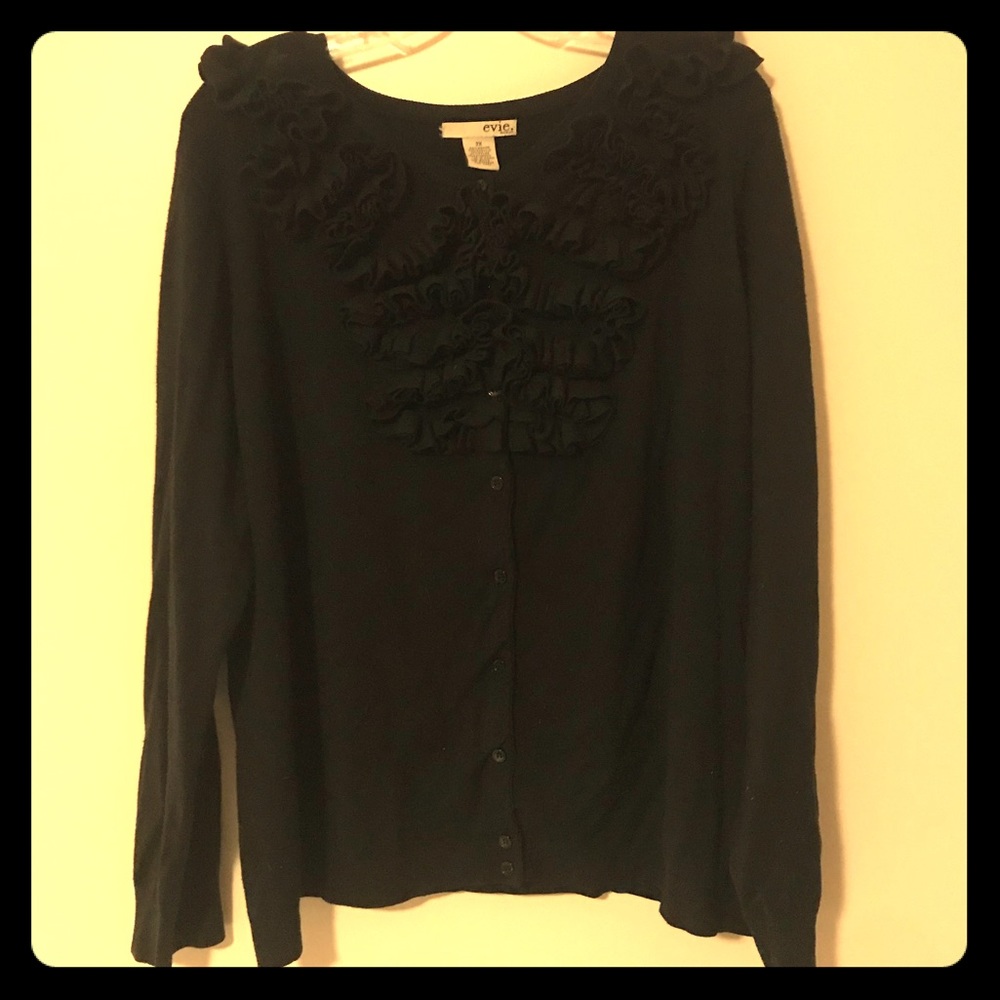 evie black cardigan